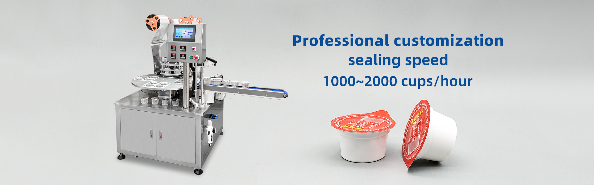 Fully automatic cup sealing machine